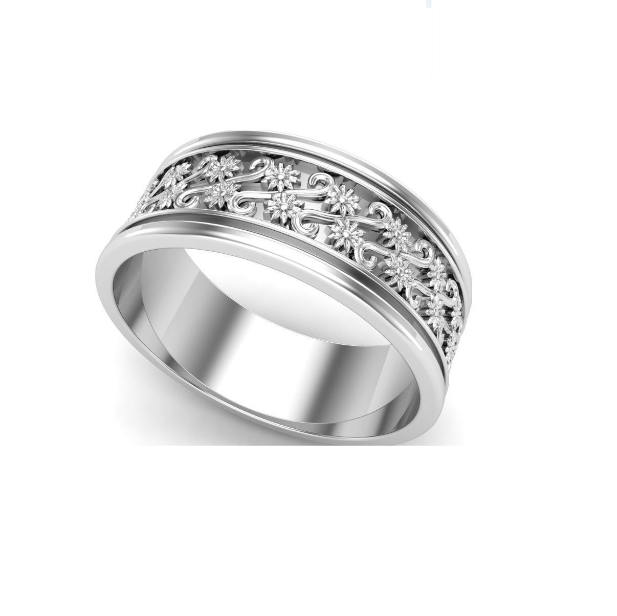 Bague anneau argent Jasmine